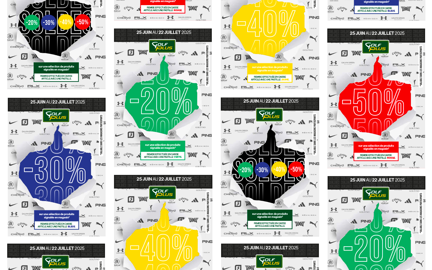 Operation commercial soldes, opération commerciale Golf Plus par Florent Andarelli